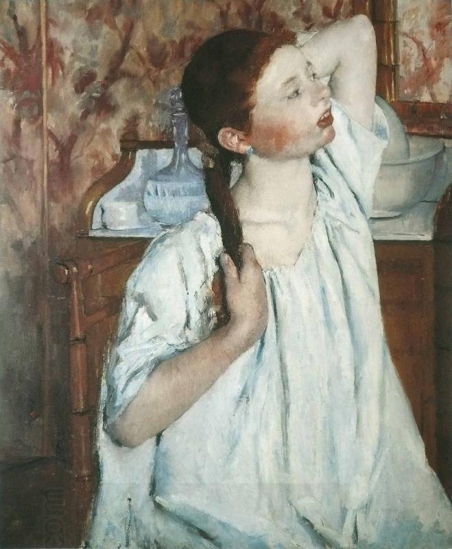 Mary Cassatt Girl Arranging Her Hair 1886 China oil painting art